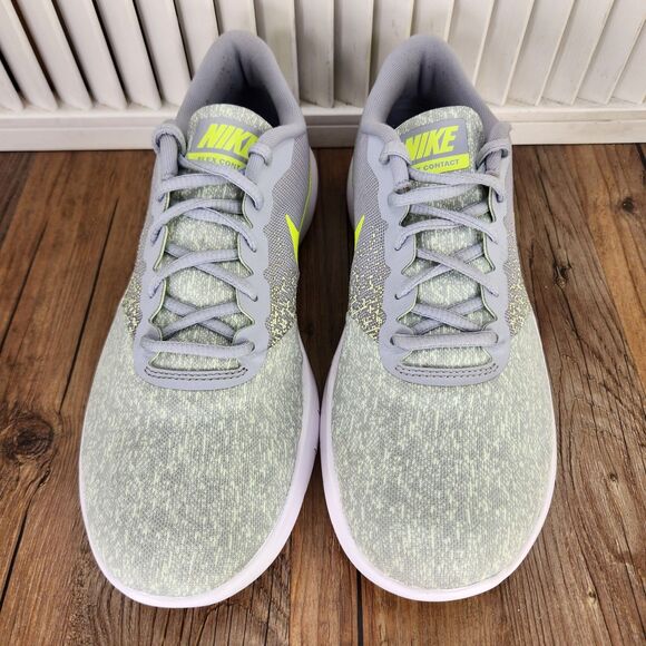 Nike Flex Contact 2017 Womens Sz 10 Gray Green Running Gym Road Shoes 908995-003 - Picture 8 of 9